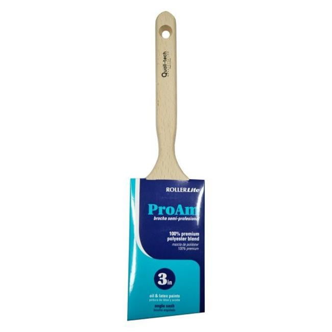 RollerLite PAB-30AS 3 in. Pro-Am Premium Polyester Blend Angle Sash Paint Brush