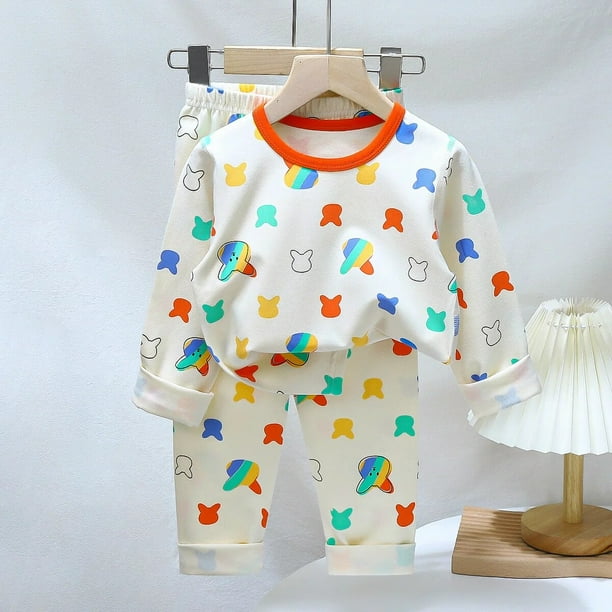 Conjuntos de pijamas de algodón para niños, ropa de casa para niños, conjuntos de ropa interior para niñas, traje de bebé de 1 a 12 años, ropa de Navidad para niños, otoño