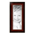 thumbnail image 2 of ArtToFrames 5" x 13" Matte Mahogany with Gold Accent Diploma Picture Frame, 5x13 inch Brown Wood Poster Frame (WOM-5109), 5 Pack, 2 of 6