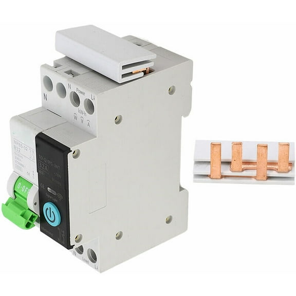Smart WiFi Circuit Breaker with Measuring Remote Circuit Breaker Leakage Protection Switch 230V 1P N 32A