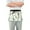 Cartoon Little Dinosaur and Daisy, variant on Cute Giraffe and Daisy Server Apron with 3 Pockets Waterproof Waitress Waist Short Apron for Man Woman 12 Inches