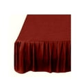 thumbnail image 2 of 24 Inch Tailored Drop Ruffled/Gathered Easy Fit Bed Skirt (Twin Size, Solid Burgundy) 700 Thread Count 100% Cotton Dust Ruffle - By The Great American Store, 2 of 5