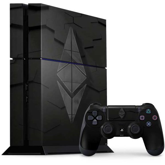 Skinit Ethereum Textured Logo PS4 Console and Controller Bundle Skin