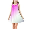 thumbnail image 2 of Sundresses for Girls Trendy Sleeveless Beach Dresses 4-15 Years Teens Kids Cute Gradient Printed Spaghetti Strap Going Out Dress, 2 of 8