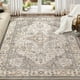 thumbnail image 1 of Alfombra EIEIHOUSE, lavable, vintage, envejecida, 200 x 300 cm, color marrón, 1 of 9