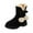 Z-Black1, variant on Children Shoes Flat High Boots Fashion Soft Soles Velvet Warm Snow Boots Outdoor Princess Boots Child Leisure Footwear Walking