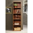 thumbnail image 4 of Home Square 5 Shelf Multi-Purpose Wooden Bookcase Set in Cherry (Set of 2), 4 of 6