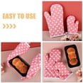 thumbnail image 4 of Gloves for Kids Oven Mitts 2 Pcs Kitchen Microwave Parent-child Baking Thicken Anti-scald Cotton, 4 of 6