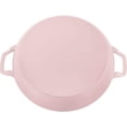 thumbnail image 5 of Staub Cast Iron 3.5-qt Braiser with Glass Lid - Peony, 5 of 7