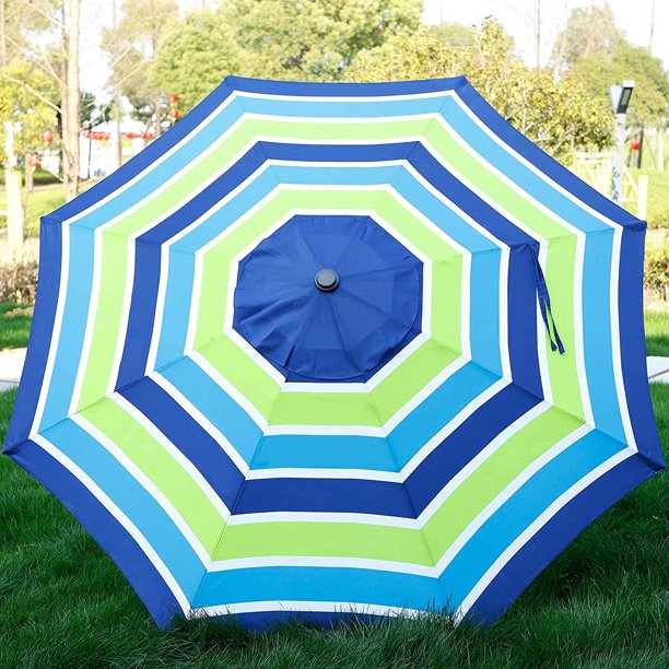 blissun 9' outdoor aluminum patio umbrella Umbrella, Outdoor Table Umbrella, Yard Umbrella, Market with 8 Sturdy Ribs, Push Button Tilt and Crank (Cerulean) : Patio, Lawn & Garden Some have also reported issues such as the string coming out of the pulley Blissun 9' Outdoor Market Patio