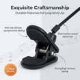 thumbnail image 3 of NOGIS Durable Piano Music Book Clip - Page Holder for Music Stand, Perfect for Piano Accessories and Music Binders（Black）, 3 of 7