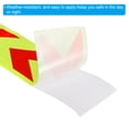 thumbnail image 4 of Unique Bargains Reflective Tape, 4' x 16 FT Arrow Waterproof Adhesive Safety Tape, Fluorescent Yellow Red, 4 of 6
