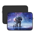 thumbnail image 2 of Pofeuu Astronauts Start Running Print Laptop Carrying Case,13-15-Inch Laptop and Tablet, Sleek Design, Durable and Water-Repellent Fabric, Business Casual or School-15 inch, 2 of 8