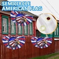thumbnail image 5 of Qocolhg 1.5x3Ft American Bunting Flag 4th of July Stars Bunting Banner Patriotic Decorations Pleated Half Fan Flags Decor Outdoor Outside Porch Garden Window Independence Memorial Veterans Day, 5 of 8