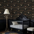 thumbnail image 3 of Whimsical Peel and Stick Wallpaper Intricate Floral Owl Dark Tones Elegant Detailing Wall Mural 23.6in x 9.8ft Self Adhesive Removable Wall Paper Renter Friendly Wallpaper for Kids Bedroom Studio, 3 of 8