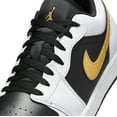 thumbnail image 2 of Men's Jordan 1 Low White/Metallic Gold-Black (553558 172) - 8.5, 2 of 3