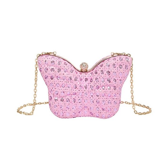 Butterfly Shape Crossbody Bag for Women Bag Chain Strap Shoulder Bag Change Purse Small Evening Bag