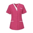 thumbnail image 4 of Camiseta de trabajo suave Fernando para mujer del hotel y salón de belleza Talla L, 4 of 8