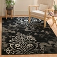 thumbnail image 3 of SAFAVIEH Adirondack Hortense Floral Area Rug, Black/Silver, 6' x 9', 3 of 6