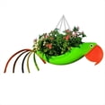thumbnail image 1 of Maceta de Metal Exquisita Forma de Pájaro Maceta de Loro Colorida Maceta Colgante Maceta Decorativa de Jardín,S,B, 1 of 7