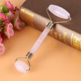 thumbnail image 2 of 1pc Rose Quartz Crystal Double head Beauty Roller Face Neck Massage Tool, 2 of 3