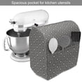 thumbnail image 2 of Abstract Stand Mixer Cover, Art Deco Inspired Geometric Pattern of Monochrome Latticework Circular Shapes, Kitchen Appliance Organizer Bag Cover with Pockets, 5 Quarts, Black and White, by Ambesonne, 2 of 4