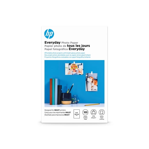 HP Everyday 4x6 Gls 100 Papel Fotográfico