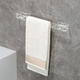 thumbnail image 2 of Hand Towel Holder/Clear Hand Towel Rack, Acrylic Plastics Towel Ring Self Adhesive Towel Bar Power Lock Suction Towel Bar for Bathroom, Laundry Room, Mudroom or Kitchen Wall, 16 Inch, 2 of 6