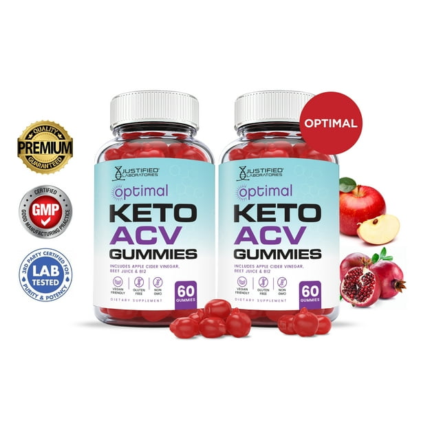 (2 Pack) Optimal Keto ACV Gummies 1000MG Dietary Supplement 120 Gummys ...