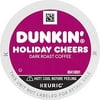 Dunkin Holiday Cheers Dark Roast Coffee, 60 Keurig K-Cup Pods