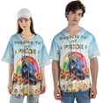 thumbnail image 4 of Wagging Tail Doberman Pinscher Celebrates Rainbow Pride Month LGBT LGBTQ+ All Over Print 3D Baseball Shirt Doberman Dog Lover Gifts Softball Sport - 01003, 4 of 6