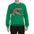 thumbnail image 3 of Dean Russo Raptor Animal Lover Unisex Crewneck Graphic Sweatshirt, Kelly, XX-Large, 3 of 6