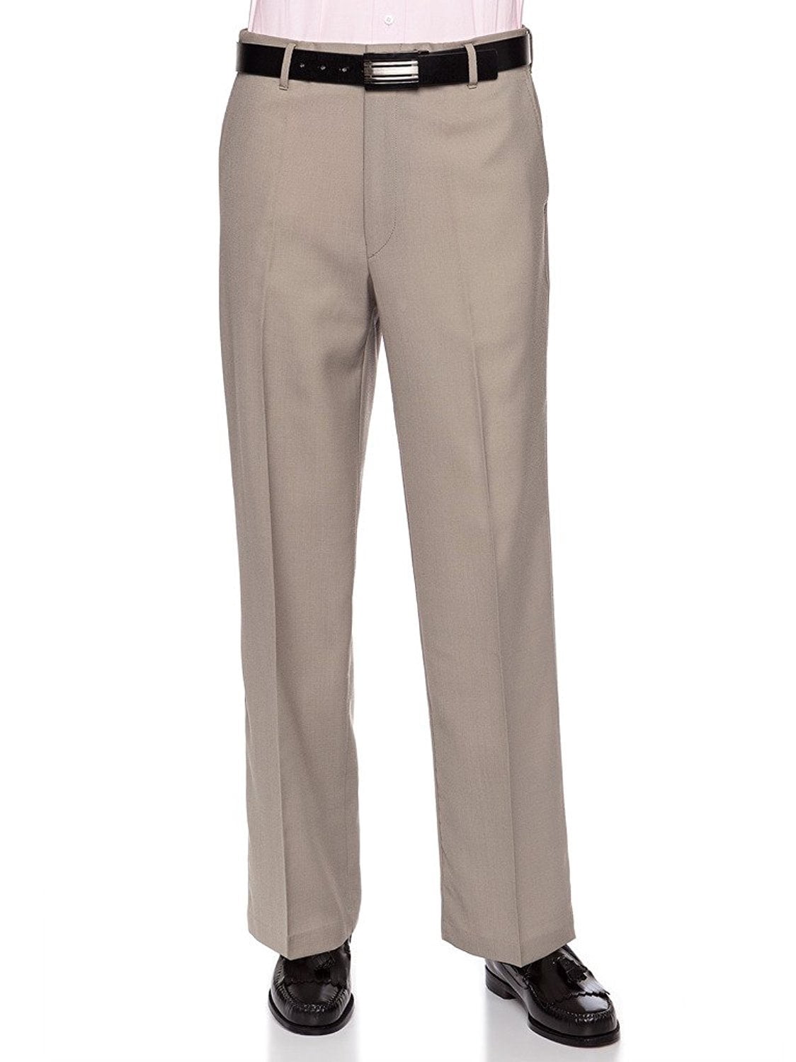 FLAT FRONT No Pleat Men's WOOL DRESS PANTS HAND MADE RELAX FIT