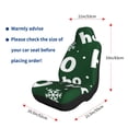thumbnail image 5 of Cauagu Ho Ho Ho A Print Car Seat Covers,Universal Automotive Seat Covers Car Seat Protectors Easy to Install Car Cover Car Accessories Auto rucks Van & SUV-2 PCS, 5 of 9