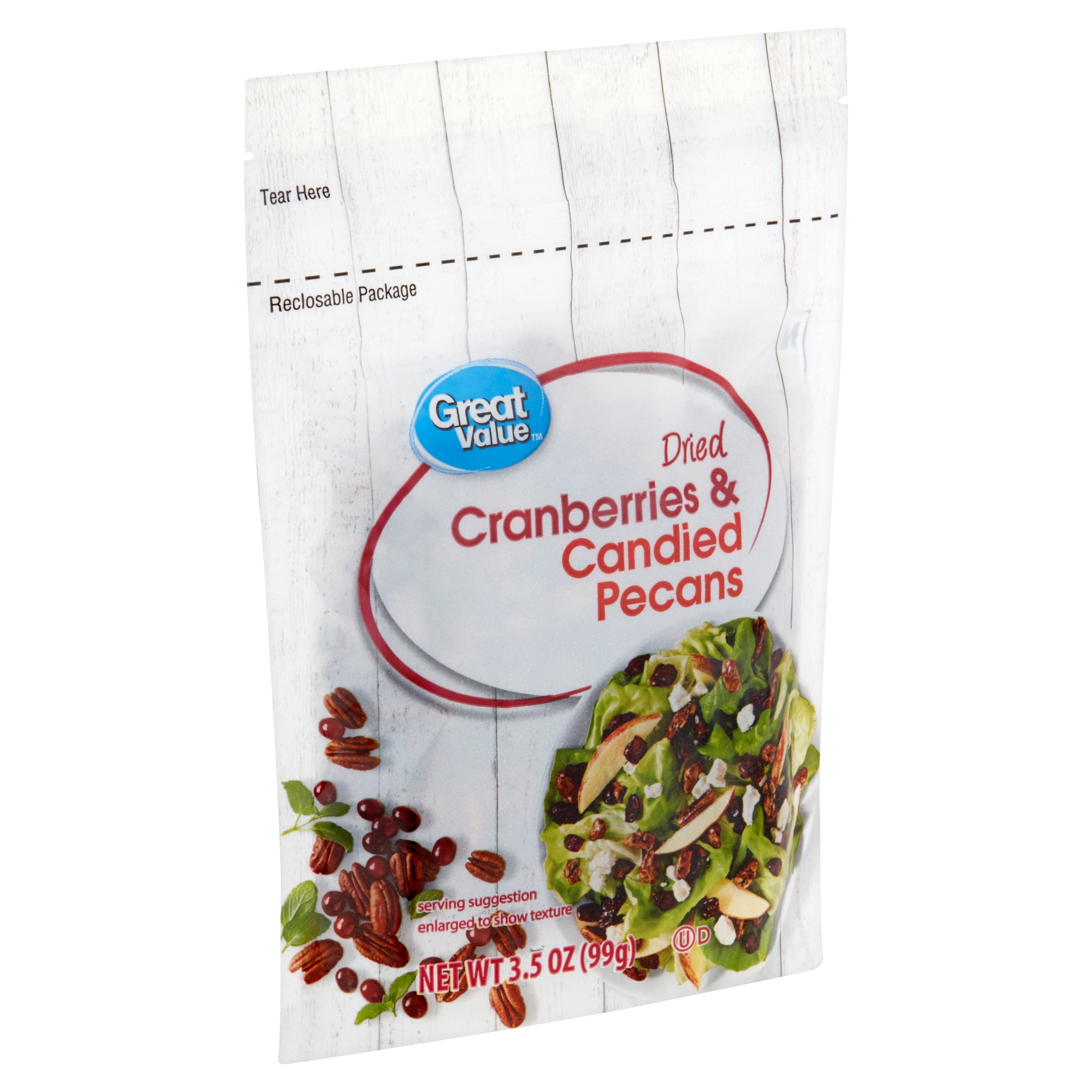 Great Value Dried Cranberries & Candied Pecans, 3.5 oz