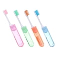 thumbnail image 1 of 4 Pieces Travel Folding Toothbrush Easy to Carry for Vacations jinwen  cepillo de dientes plegable, 1 of 4