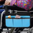 thumbnail image 2 of Stroller Wagon Wheelchair Accessories Storage Armrest Pouch for Seniors Hanging Side Bag Fold, 2 of 6