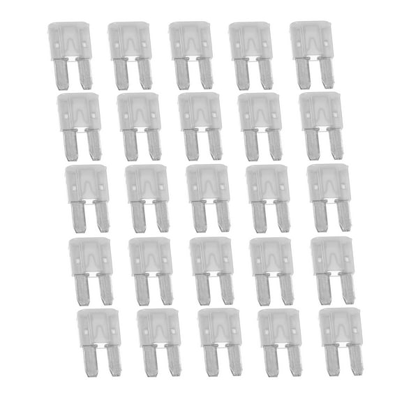 Unique Bargains 25pcs 25A 25Amp Car Mini Blade Fuses for Boat Truck RV Camper Motorcycle SUV Replacement Fuse White