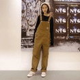 thumbnail image 4 of Carhartt Carhart Otoño e Invierno ropa de trabajo retro tirantes de mezclilla pantalones casuales sueltos para parejas Pantalones rectos para hombres y mujeres, 4 of 5