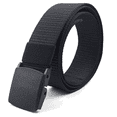 thumbnail image 3 of Men's Nylon Work & Casual Belt Adjustable with Quick Release Buckle (Black), 3 of 4