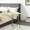 VECELO Set of 2 Folding TV Tray Table, Portable Snack Eating Tables