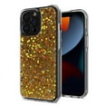 thumbnail image 2 of For Apple iPhone 13 Pro (6.1") Glitter Colorful Bling Sparkle Full Epoxy Glittering Shining Shockproof TPU Hard PC Cover ,Xpm Phone Case [ Gold ], 2 of 3