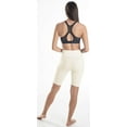 thumbnail image 5 of LMB Biker Shorts for Women Extra Soft Fabric - Plus Size (L - 2XL) Off White, 5 of 5