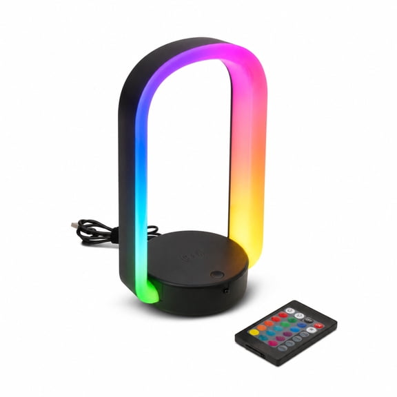 PWRD. 3 in 1 LED Wireless Charger with Headphone Stand Black