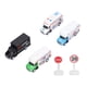 thumbnail image 2 of Juego de modelos de camiones de ciudad BuyWeek 4 modelos de coches con retroceso ambulancia, 2 of 14