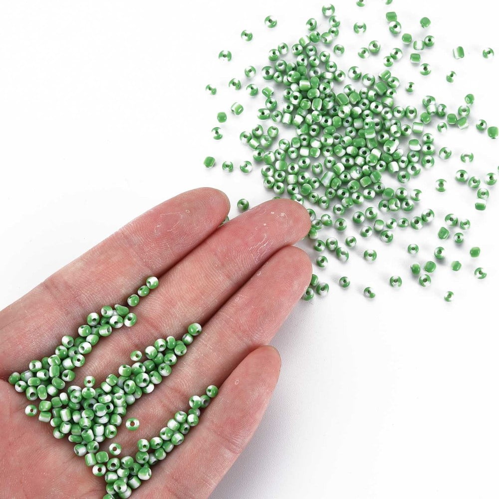 8/0 Glass Seed Beads Opaque Colours Seep Sea Green 3mm hole:1mm diy
