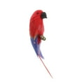 thumbnail image 3 of Miniatura de Loro Baoblaze de plumas hechas a mano para decoración de 1/12 rojo, 3 of 6