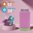 thumbnail image 6 of Hawsaiy 12oz Kids Insulated Water Bottle with Straw Lid, Leak-Proof Stainless Steel BPA-Free Thermos for School Boys and Girls, 6 of 8