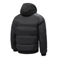 thumbnail image 3 of Brondbend Coat for Men Men's Fall Jacket Hooded Long Sleeved Zipper Pocket Outerwear Solid Color Comfy Jacket Loose Fit Party Tops Black, 3 of 6