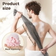 thumbnail image 2 of Toalla exfoliante para ducha ZIVWAGX de 122 cm, 2 en 1, con exfoliador, 2 of 7